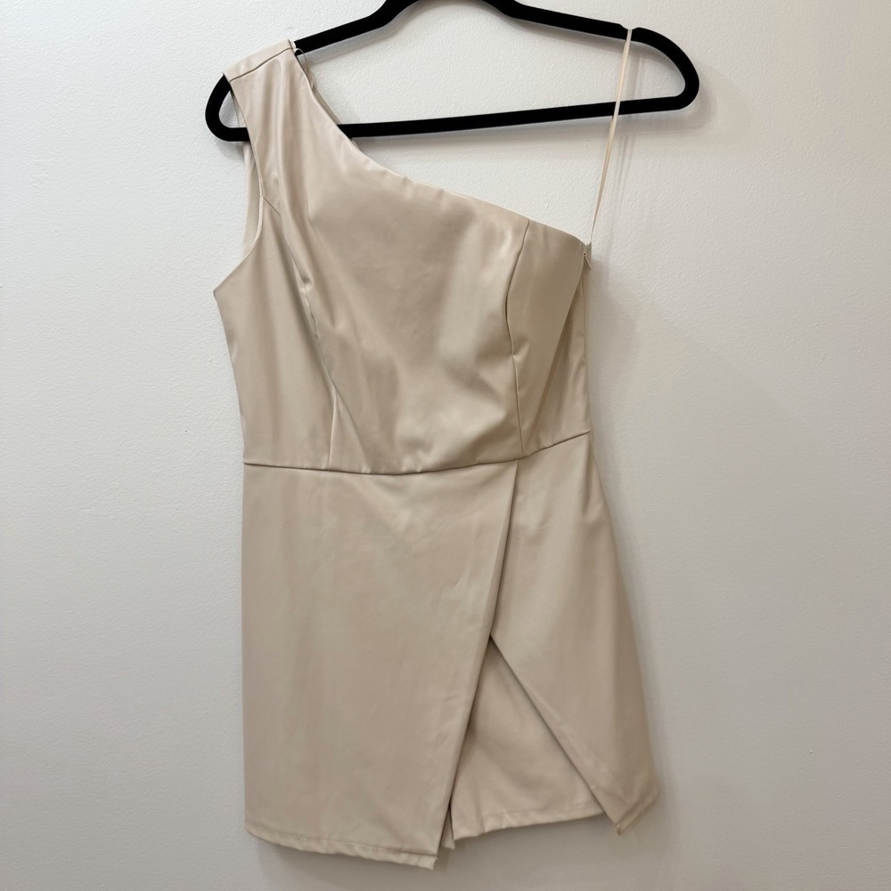 Women's NWT Faux Leather One Shoulder Romper S From Lush Boutique